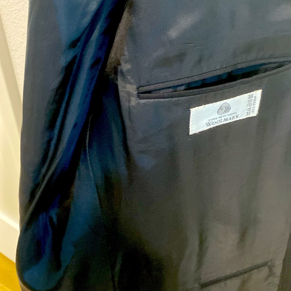 NWT Alexandre London Pure Wool Navy Blazer / Sports Coat |Size 46 Regular - Picture 12 of 15